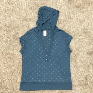 Body Central Cap Sleeve Pullover with Hood